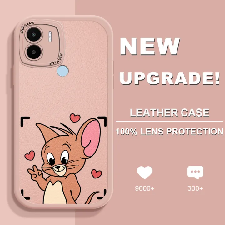 DEL%20for%20Redmi%20A2+%20A2%20Plus%20A1+%20A1%20Plus%20Back%20Cover%20Cartoon%20Mouse%20Phone%20Case%20PU%20Leather%20Soft%20Silicone%20Edge%20Cover%20-%20Image%202