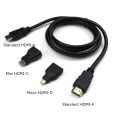 Mini HDMI to HDMI Cable, Micro HDMI to HDMI Cable 3in1 HDTV Cable HDMI to HDMI, Mini HDMI & Micro HDMI Adaptor Cable. 