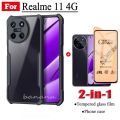 2in1 Realme 11 4G Realme11 5G Acrylic Shockproof Phone Case and Ceramic Frosted Film. 