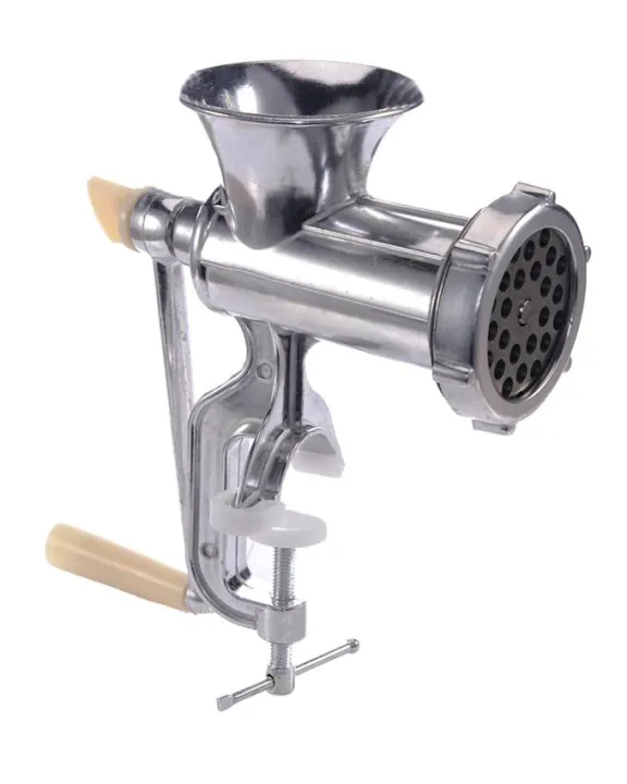Meat%20Grinder%20Meat%20Mincer%20-%20Silver%20Manual%20Meat%20Mincers,Sausage%20Stuffer%20Hand%20Grinder,Hand%20Crank%20Mincer%20Grinding%20Machine%20Kitchen%20Tools%20for%20Ground%20Meat,Enema,Ramen,and%20Biscuit%20Making%20-%20Image%202