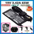 Laptop Power Adapter Charger Origina l 19V 3.42A 65W 5.5x1.7 For Acer A11-065N1A ADP-65VH B /ADP-65 PA-1650 1700-02 acer laptop charger original type Acer yellow pin 65w  5.5*1.7 pin. 