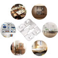 2PCS Heavy Duty Picture Frame Hooks Wall Hanger Steel Interlock Bracket Joint Bed Corner Hanging Hook Furniture Hardware. 
