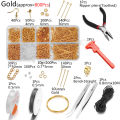 St.kunkka 800Pcs/Lot Jewelry Making Kits Ear Hook Jump Rings Earring Hook Clasp Pins Repair Tools for DIY Jewelry Making Findings Set. 