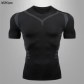 Shirt tights, men's T-suits, basketball, sports, jogging, compression, transport, High Quality ashgua, [salt story], Rrd, fitness training, sports, T-shirts, gyms, mma, boxing. 