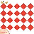 SuperRide Handmade Thick Rice Paper 20pcs Chinese Red Xuan Paper for Spring Festival New Year Decoration Traditional Fu Character Writing Paper for Southeast Asian Buyers Chinese Calligraphy Paper. 