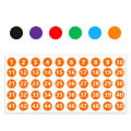 1 to 50 Number Stickers Consecutive Number Stickers 1 Inch Self-Adhesive Decal for Indoor and Outdoor Waterproof Labels Number Inventory Stickers for Inventory Storage Classification. 