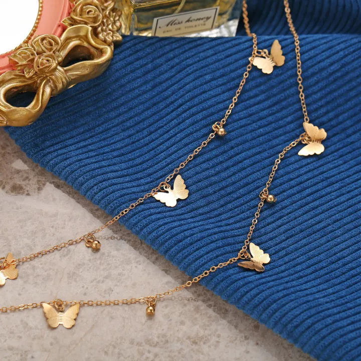 Double%20Layered%20Butterfly%20Pendant%20Necklaces%20Women's%20Fashion%20Necklace%20Jewelry%20Necklace%20for%20Girls%20New%20-%20Image%205