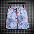 Sanya Travel Set Men's Short Sleeve Printed Shirt Loose plus Size Hawaii Seaside Beach Shorts Two-Piece Suit. 