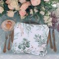20pcs Green Printed Napkins Papers Mouth Wiping Cloth Paper Towels Party Celebrations Table Plate Placement Napkin Towels. 