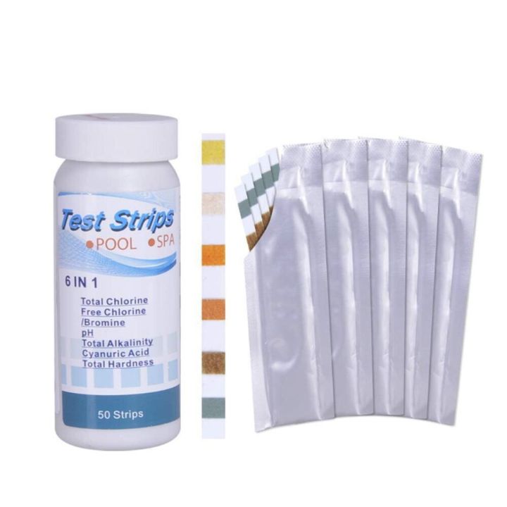 thumbnail image 2 of Spa And Pool Test Strips 6 In 1, 100 Ct Pool Test Strips For Hot Tub Water, Pool Test Strips For 2 of 14