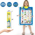 Electronic English Alphabet Wall Chart Talking ABC Letters 123s Music Poster Educational Learning Toy for Toddler Kids Gifts. 