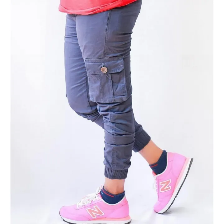 Multi Colour Cargo Jogger Pants