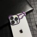 HODON Luxury Metal Titanium Alloy Irregular Phone Case For iPhone 12 13 14 15 16 Pro Max 14 15 16 Plus Cases Alien Aluminum Lens Ring Protection Cover. 