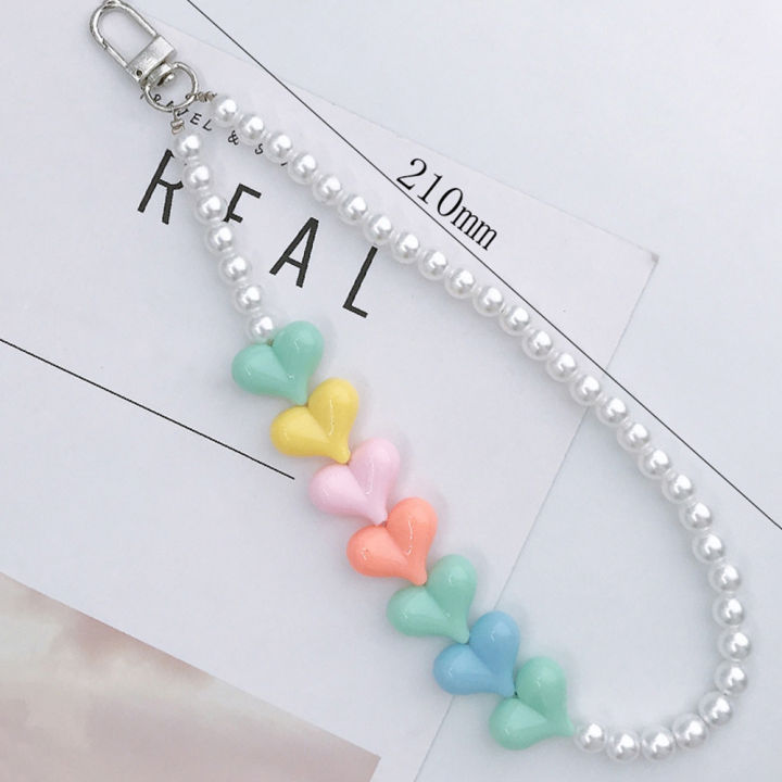 Colorful%20Resin%20Heart%20Flower%20Pearl%20Acrylic%20Beaded%20Phone%20Chain%20Strap%20For%20Women%20Charm%20Phone%20Lanyard%20Accessories%20-%20Image%205