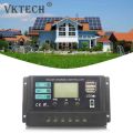 10A/20A/30A Intelligent Regulator Dual USB Port 12V 24V Solar Charge Regulator PWM Adjustable for Lithium Iron Phosphate Battery. 