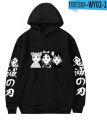 Demon Slayer anime hoodie oversized long sleeve sweatshirt Harajuku loose hoodies streetwear clothes. 