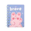 A7 Kawaii Animal Winding Notebooks Bear Rabbit Mini Portable Pocket Notepad Student Stationery Children Gift School Supplies. 
