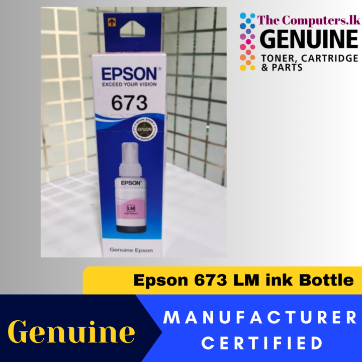 Epson 673 Light Magenta Original Ink Bottle | Daraz.lk