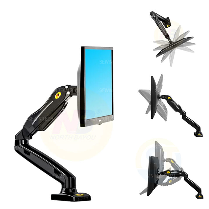 NB%20F80%20-%20Single%20Monitor%20Arm%20Full%20Motion%20Swivel%20Monitor%20Mount%20with%20Gas%20Spring%20for%2017''-30''%20Monitors%20Height%20Adjustable%20Single%20Arm%20Monitor%20Mount%20Bracket%20-%20Image%202