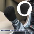 Universal Non-Slip Silicone Gear Knob Case Gear Shift Knob Cover Car Interior Accessories Soft Grip Handle Sleeve Manual 6-Gear Handle Cover. 