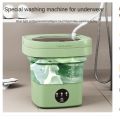 6.5L Foldable Washing Machine Portable Washing Machine for EU Plug. 