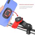 Quad Lock Bike Motorcycle Phone Holder Shock Absorber Bracket Anti-shake MTB Mount Stand Cell Phone Accessories 360° Rotatable. 