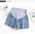 Summer maternity short pants pregnancy shorts pregnant Stretch jeans maternity shorts belly denim pants Abdomen Loose M-XXL. 