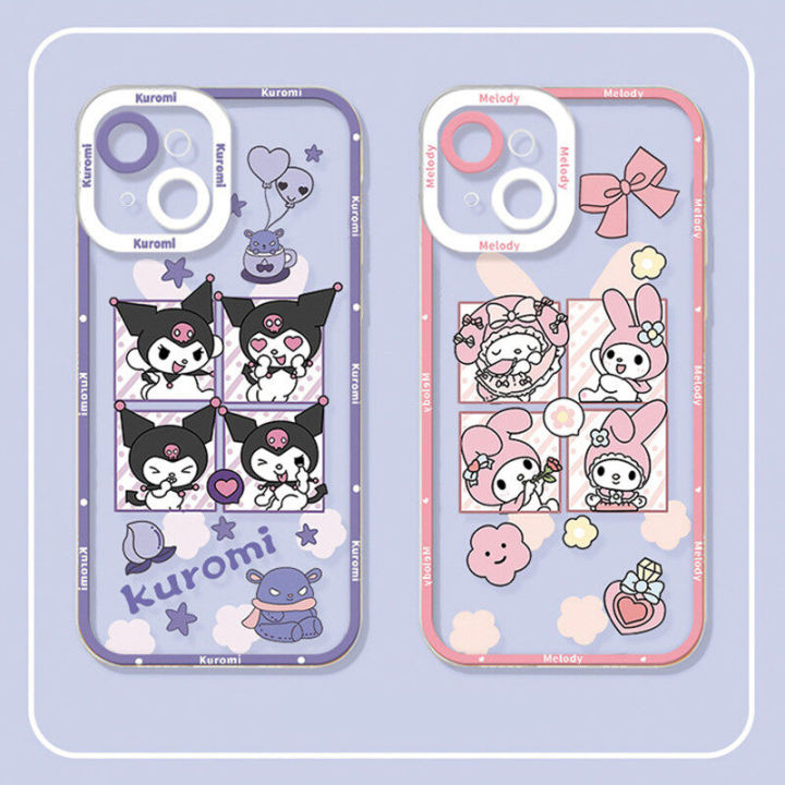 Phone Casing For Infinix Zero 5G 2023 20 ITEL S23 Hot 10i 10 12 Play 10S 8 9 TECNO SPARK 10 Pro Phone Case Kuromi Cinnamoroll Melody Soft Clear TPU Shockproof Luxury Cute Lens Protection Full Protection Cartoon Trend Brand Fashion