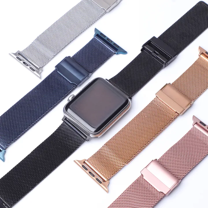 Milanese%20Bracelet%20for%20Apple%20Watch%20Band%2038%2040%2041mm%2042%2044%2045%2049mm%20Stainless%20Steel%20Metal%20Strap%20for%20iwatch%20Ultra%208%20SE2%207%206%20SE%205%204%203%20-%20Image%204
