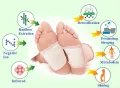 Kinoki Cleansing Detox Foot Patches 10 Adhesive Pads Kit Natural Removes Unwanted Toxins - Foot Protector. 
