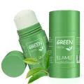 Natural Green Tea Mask Stick Deep Cleansing Oil Control Anti Acne Moisturizing Refreshing Lazy Solid Mask Green Tea Mask Stick (Shopme). 