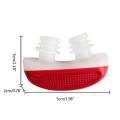 Anti Snoring Snore Free Snore Stopper Magnetic Silicone Nose Clip Sleeping Device Stuffy Nose Breathing Apparatus - Red. 