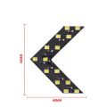 2pcs/set 14 SMD LED Arrow Panel Car Truck Rear View Mirror Indicator Turn Signal Light LED Rearview Strobe Warning Safety Lights-green. 