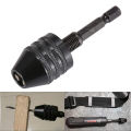 Quick change keyless drill bit chuck hex shank adapter converter tool Cologo. 