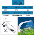 Roxin X5 Aquarium Light LED Aquarium Light 10W Clip-on Lamp Aquatic Plant Lighting for 10-40cm Fish Tank. 