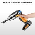 Car 4-In-1 Vacuum Cleaner Inflatable Pump Vacuum Rechargeable Air Compressor Pump. 
