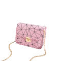 Women Geometric Crossbody Bag, Trendy Shoulder Bag Travel Satchel with Chain Strap. 