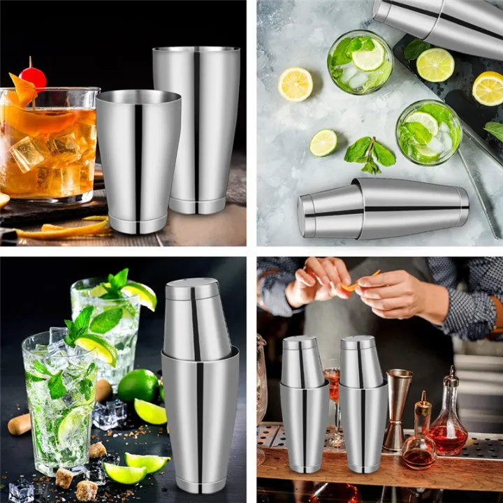 3Sets%20Cocktail%20Shakers%20Professional%20Bar%20Shaker%20Boston%20Shaker%20Set%20Stainless%20Steel%20Shaker%20Drink%20Mixer(Silver)%20Easy%20to%20Use%20-%20Image%206