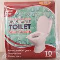 Toilet Seat Cover, Disposable, Water-Proof 2-ply, 10 pcs per pack - "iPik" brand. 