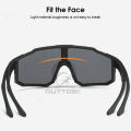 Outtobe Cycling Glasses Riding Cycling Sunglasses Sports Cycling Glasses Goggles Bicycle Mountain Bike Glasses Men's Women Cycling Eyewear Men's and women's rimless Sunglasses. 