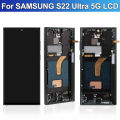 S22 Ultra Display Screen Replacement for Samsung Galaxy S22 Ultra 5G S908B S908B/DS Lcd Display Digital Touch Screen With Frame. 