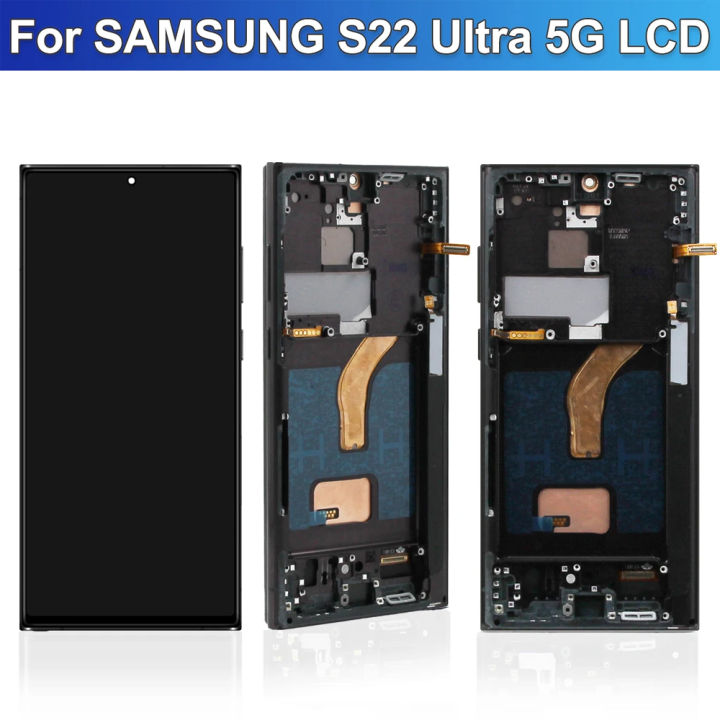 S22%20Ultra%20Display%20Screen%20Replacement%20for%20Samsung%20Galaxy%20S22%20Ultra%205G%20S908B%20S908B/DS%20Lcd%20Display%20Digital%20Touch%20Screen%20With%20Frame%20-%20Image%204