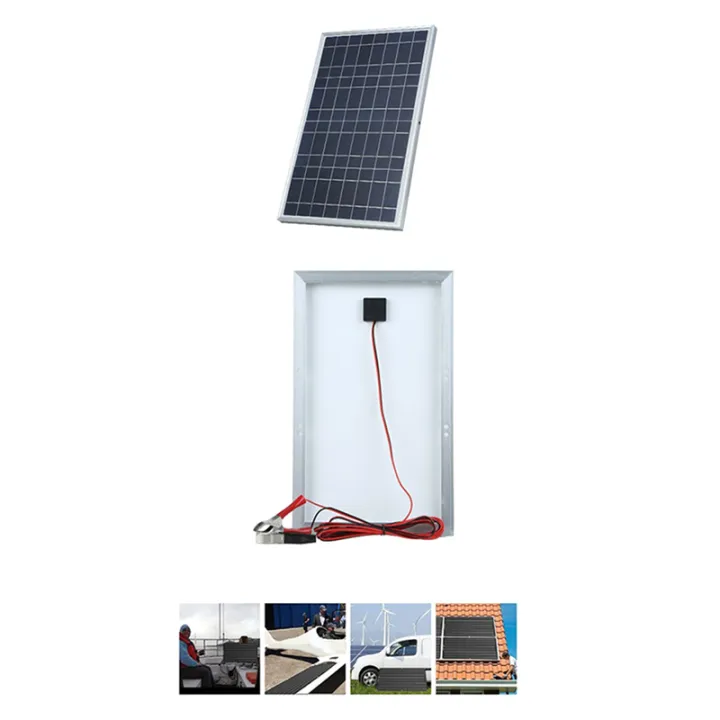3X%2012V%20Solar%20Panel%20Kit%20Complete%2030W%20Portable%20Outdoor%20Rechargeable%20Solar%20Cell%20Generator%20for%20Home%20-%20Image%202