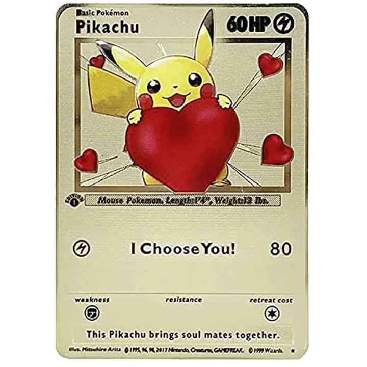 pokemon%20cards%20golden%20Anime%20Pokemon%20Gold%20Card%20Pikachu%20Eevee%2060Hp%20I%20Choose%20You%20Gold%20Metal%20Game%20Card%20Collection%20Toys%20Gift%20for%20ChildrenParty%20Games%20Crafts%20-%20Image%204