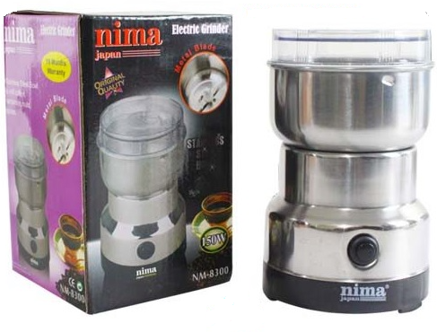 Portable Electric Grinder & Blender for Kitchen - Stainless steel Bowl