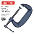 G-Clamp - Ductile Alloy Steel - Industrial Standard - 10" - Grand. 