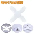 E27 Led Light Bulb Fan 30W 45W 60W Super Bright Led Industrial Lamp Bulb Foldable Ceiling Light 85-265V for Home Garage Lighting. 