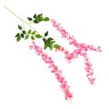 1Pcs Wisteria Artificial Flower Silk Vine Garland Hanging for Wedding Party Garden Outdoor Greenery Office Wall Decor. 