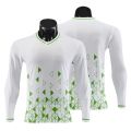Wholesale Custom Sublimated Mash Polyester Fabric Printed Youth Soccer Jersey Shirts Long Sleeve Football Shirt For Men WO-X1130. 