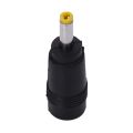 3X Yellow Tip 4.0X1.7 mm Male Plug to 5.5X2.1mm Female Jack DC Power Connector Black. 
